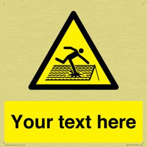 Custom Figure on Roof Sign